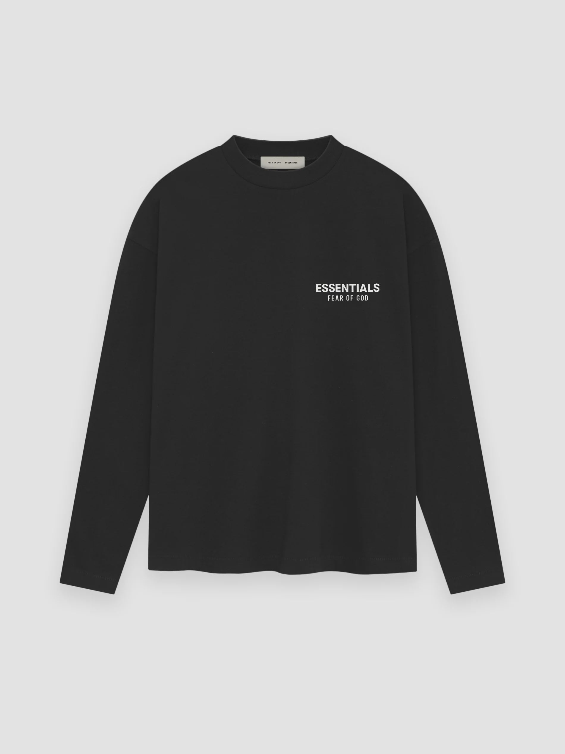 CLASSIC FIT LONG SLEEVE TEE - JET BLACK