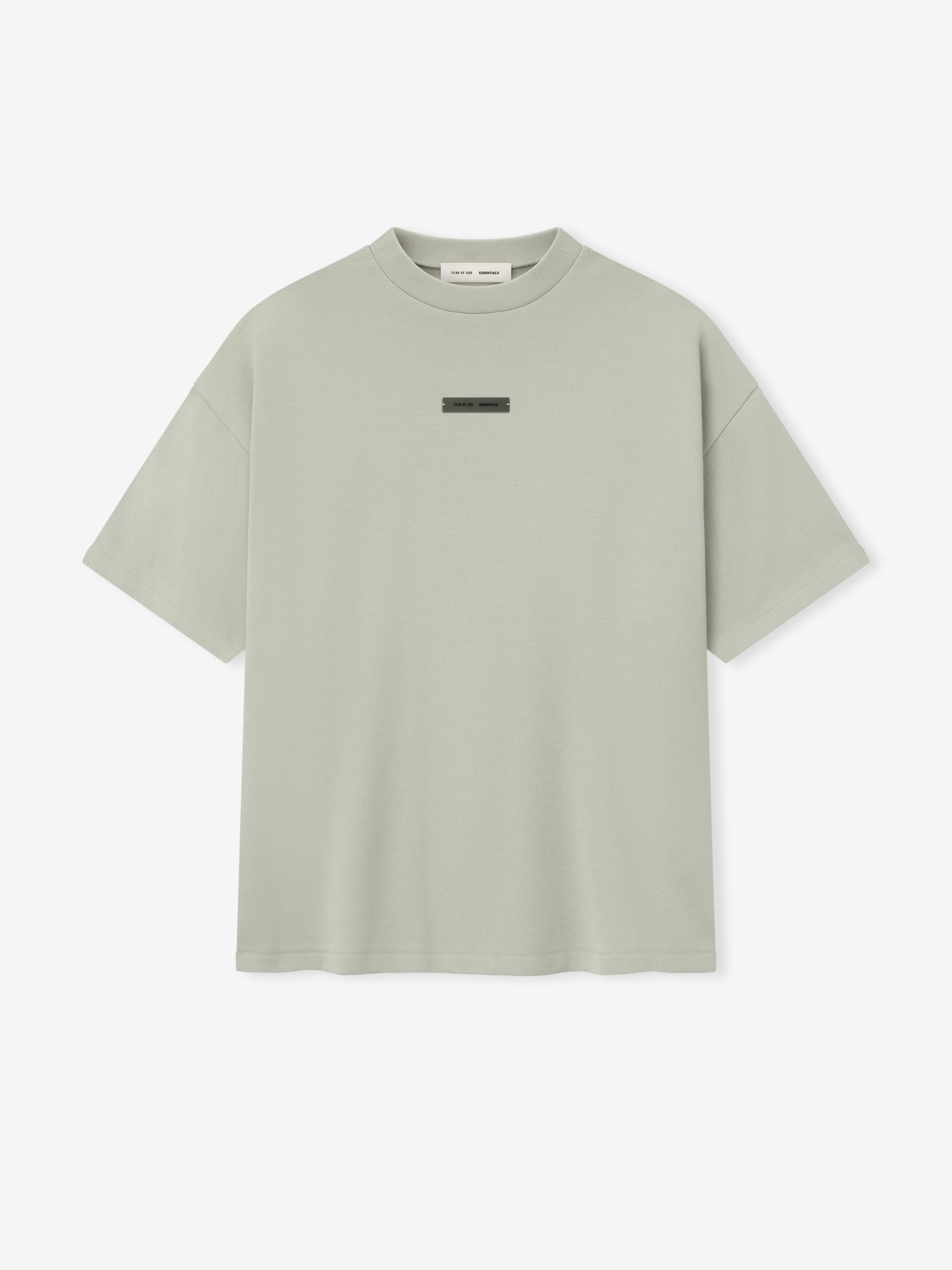 PIQUE 90S TEE - ABBEY STONE