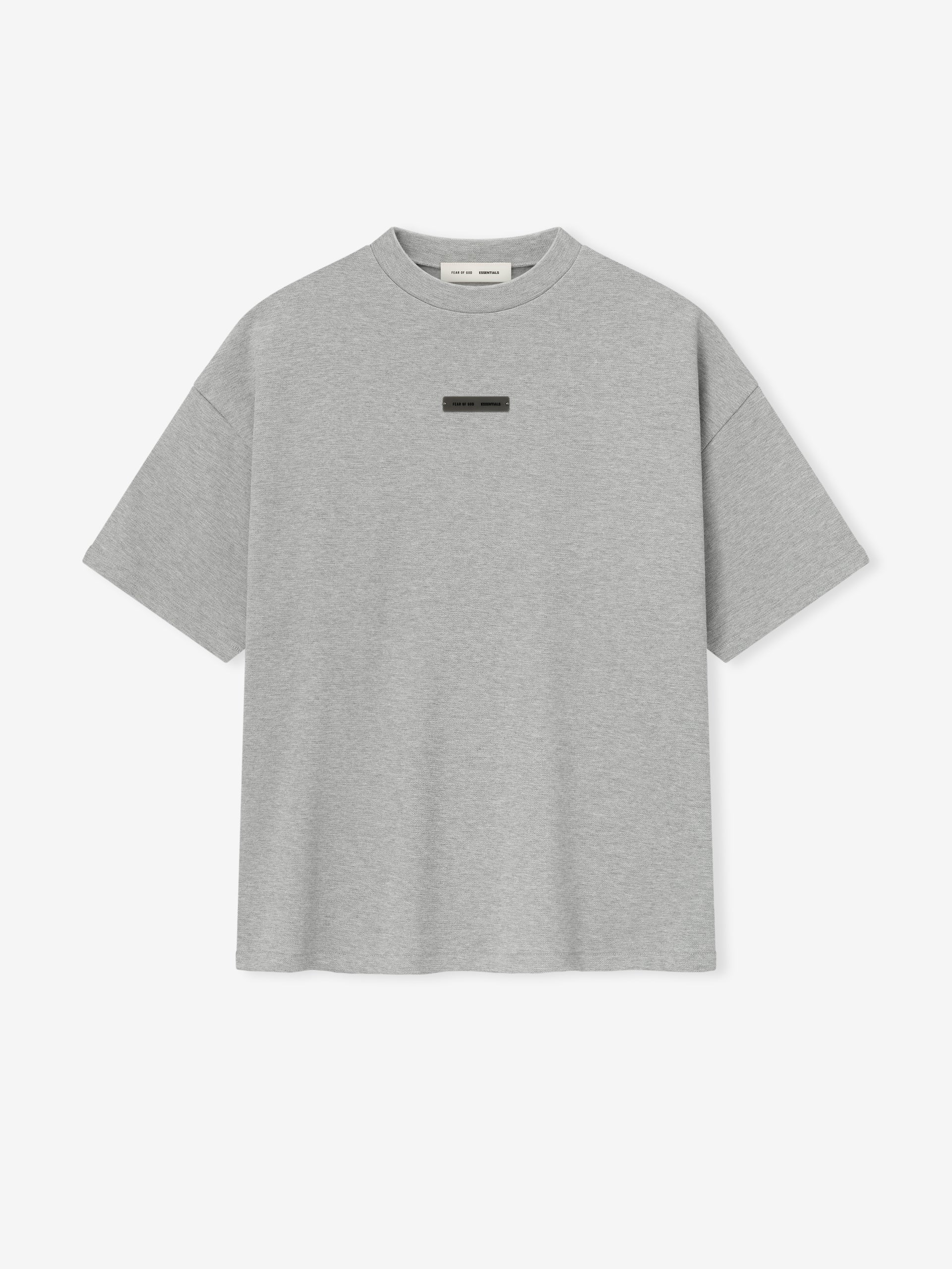 PIQUE 90S TEE - CONCRETE HEATHER