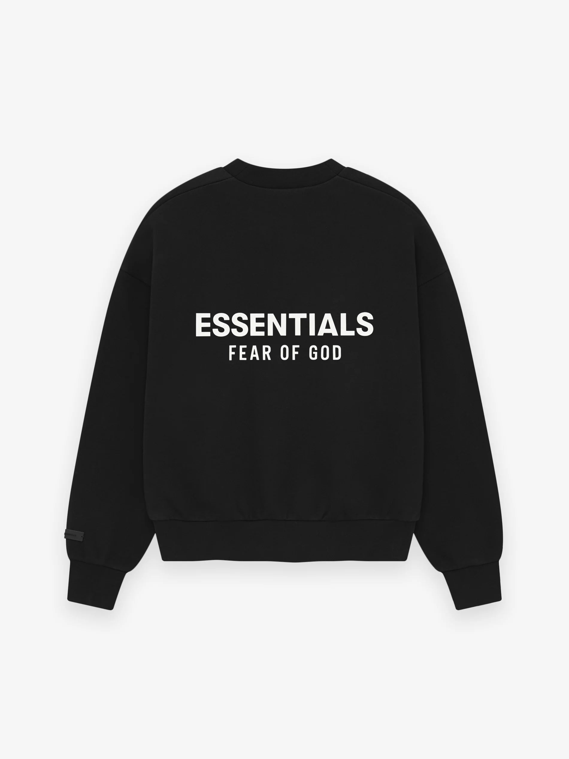 CLASSIC FIT FLEECE CREWNECK - JET BLACK
