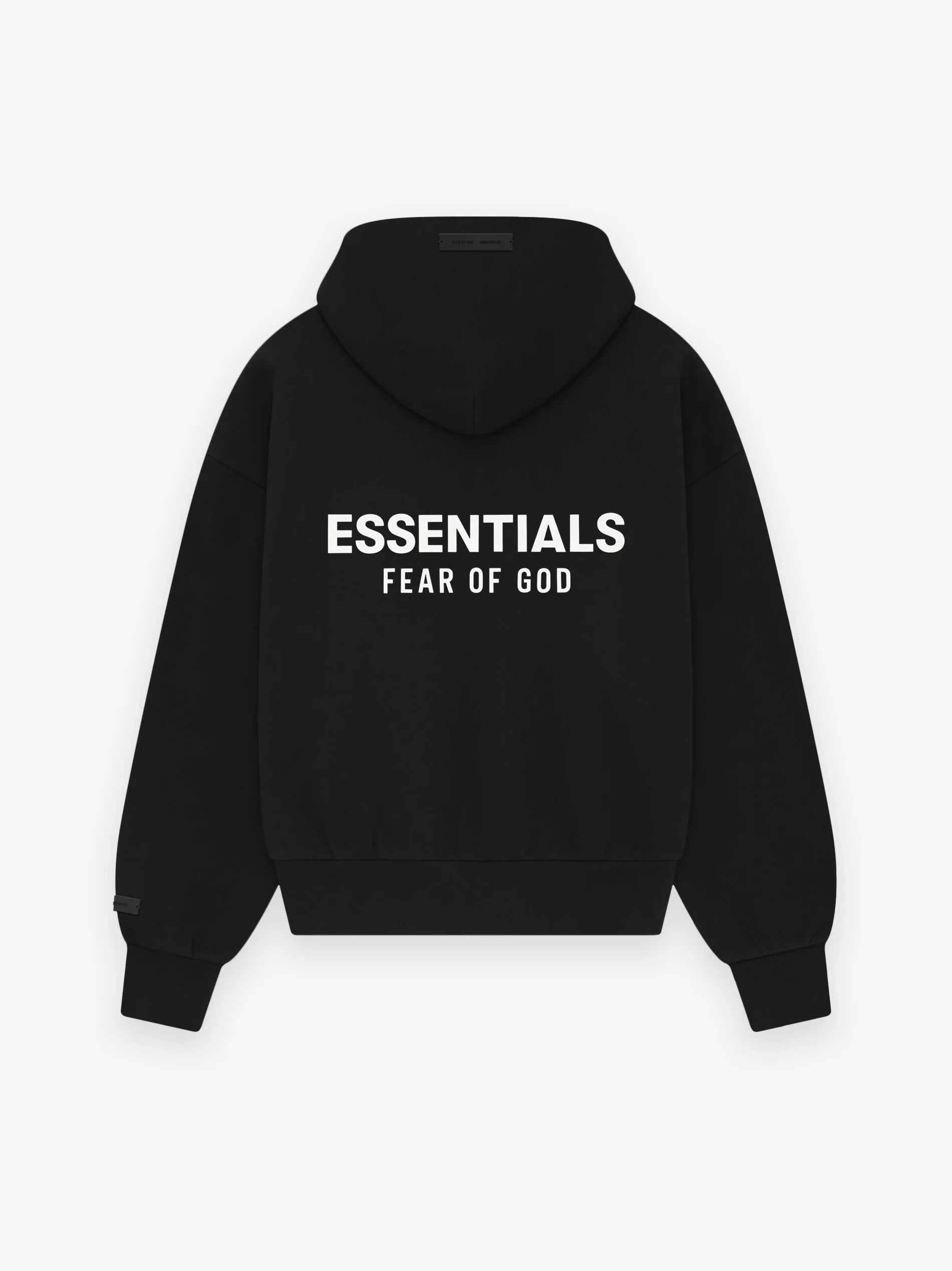 CLASSIC FIT FLEECE HOODIE - JET BLACK