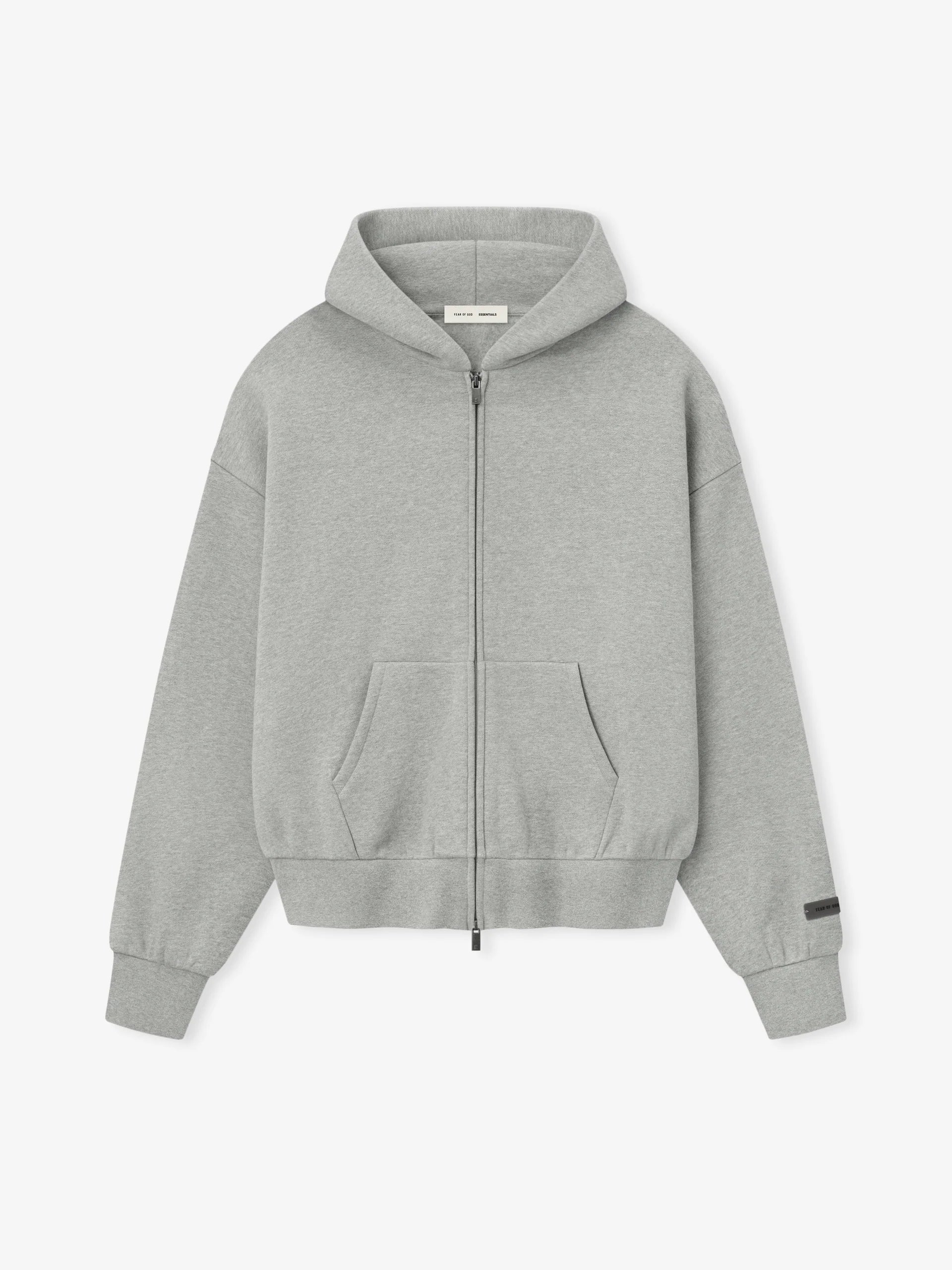 CLASSIC FULL ZIP HOODIE  - CONCRETE HEATHER