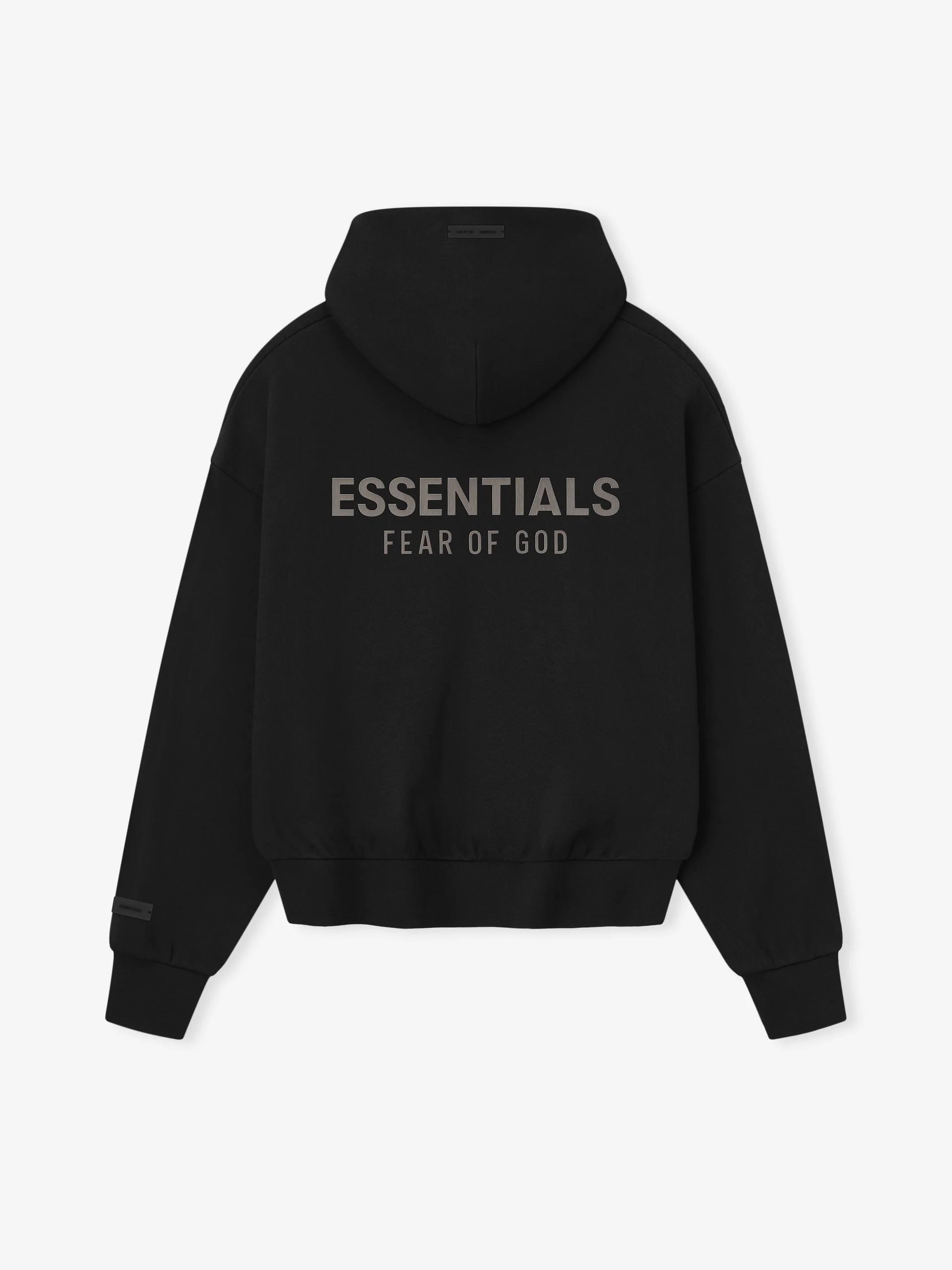 CLASSIC FULL ZIP HOODIE  - JET BLACK